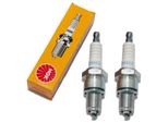 Set Di Candele Ngk 2X Candele BPR6ES Con Soppressione Delle Interferenze, Filettatura Lunga 19,0 Mm Ø 14,0 Mm, 4008 / 4852 / 7678 / 7822 / 94811