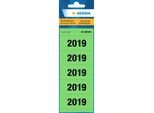 Numeri Dell'anno 2019 Herma Per Cartelline, 60 X 26 Mm, Verde, Adesivo Permanente