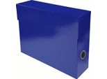 Exacompta 89922E Scatola D'archivio Exacompta Iderama, Cartone, 90 Mm, Blu Scuro