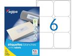 Agipa 118988 Etichette Universali Agipa, 99,1 X 93,1 Mm, Bianco