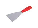 Stubai Spatola Di Pulizia In Acciaio Inox Con Manico Rosso 100 Mm
