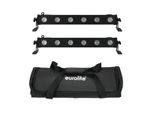 Set 2X Led BAR-6 Qcl Rgbw + Borsa Morbida