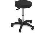 Sgabello Physa Con Rotelle Aversa - Nero