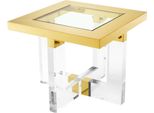 Tavolino Da Salotto Casa Padrino Oro 60 X 60 X H. 50 Cm - Mobili