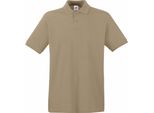 Polo Fruit Of The Loom Premium Herren, Kurzarm BC1381 (M) (Khaki)