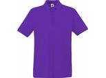 Polo Fruit Of The Loom Premium Herren, Kurzarm BC1381 (Xl) (Violetta)