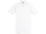 Polo Fruit Of The Loom Uomo, Manica Corta BC3479 (Large) (Bianco)