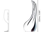 Riedel Dekanter Cornetto Single Fatto A Mano Schwarz/Weiss/Schwarz Opt. 1 StüCk 197700000