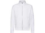 Fruit Of The Loom Giacca Felpata Premium 70/30 Da Uomo / Giacca Felpata / Felpa Con Zip RW3165 (S) (Bianco)