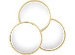 Casa Padrino Specchio Di Design In Acciaio Inox / Specchio Da Parete Oro 95 X H. 90 Cm - Mobili Di Design
