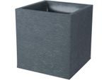 Vaso Per Piante Eda Squared Grigio Scuro (39 X 39 X 43 Cm)