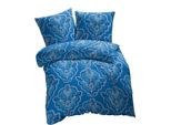 EtÉRea Federa 40X40Cm - 100% Cotone Federa Easy Care Trisa Ornamenti Naturalmente Morbidi - Federa 40X40Cm 100% Cotone - Federa Con Cerniera - Green - Blu