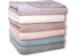 Rally Coperta In Tessuto Misto Scarlett Uni 150X200 Cm Grigio Chiaro