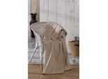 Rally Coperta In Tessuto Misto Scarlett Uni Taupe 150X200 Cm