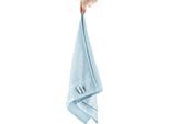 Set Di Asciugamani In Spugna Carli - 100% Cotone - Oekotex 500 Gsm - Asciugamani Da Bagno In Spugna - Asciugamani Grandi, Asciugamani 50X100 Cm - Blu Chiaro