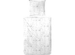 Biancheria Da Letto Hahn In Seersucker Bianco 135X200 Cm + 80X80 Cm