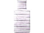 Biancheria Da Letto Hahn Soft Seersucker Fantasia A Righe Rosa 135X200 Cm + 80X80 Cm