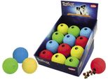 Nobby Pallone Snack In Gomma Piena Assortito Colore 8 Cm; Display 12 Pz