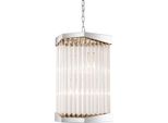 Casa Padrino Luxus Acryl Wohnzimmer Kronleuchter Silber 33 x 28,5 x H. 61 cm - Wohnzimmermöbel
