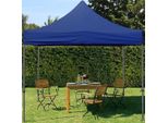 Toolport 3X3M Gazebo Pieghevole, Premium Acciaio, Blu
