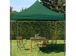 Toolport 3X3M Gazebo Pieghevole, Premium Acciaio, Verde Scuro