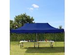 Toolport 3X6M Gazebo Pieghevole, Premium Acciaio, Blu Scuro