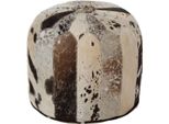 Casa Padrino Luxury Fur Stool Multicolore 44 X 44 X H. 44 Cm - Collezione Luxury