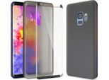 Nalia 360 Gradi Custodia Del Telefono Cellulare Per Samsung Galaxy S9, Full Cover Case Silicone Bumper Nero