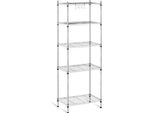 Scaffale In Metallo Royal Catering - 35 X 55 X 150 Cm - 150 Kg - Grigio