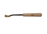 Scalpello Stubai Serie 52 - Forma 24 | Scalpello Piatto A Gomito Da 2 Mm, Con Manico In Legno, Per Pretagliare, Per Lavori Di Battuta, Sgrossatura, Rosette, Per Lavorare Il Legno