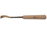 Scalpello Stubai Serie 52 - Forma 34 | Scalpello Piatto A Gomito Rovesciato Da 6 Mm, Con Manico In Legno, Per Preforare, Per Lavori Di Battuta, Sgrossatura, Rosette, Per Lavorare Il Legno