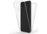 Nalia 360 Gradi Custodia Del Telefono Cellulare Per Huawei P20 Lite, Full Cover Case All-Round Bumper Trasparente