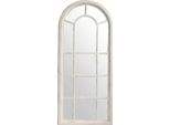 Casa Padrino Specchio In Stile Country Bianco Antico 70 X 4 X H. 160 Cm - Specchio Da Parete Fatto A Mano In Stile Shabby Chic