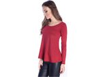 Camicetta Donna Manica Lunga Asimmetrica; Bordo 2XL/3XL