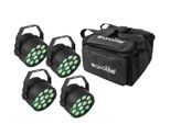 Set Di 4X Led Party Tcl Spot + Soft-Bag