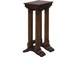 Casa Padrino Tavolino Marrone / Testa Di Moro 37 X 34 X H. 73 Cm - Tavolo Allungabile In Mogano