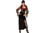 Costume Da Vampiro Di Halloween Per Donna Costume Da Donna Nero-Rosso