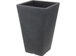 Vaso Da Fiori Trapezoidale - Altezza Circa 55 Cm, Interno Circa 37X37 Cm