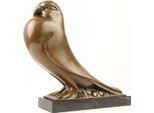 Casa Padrino Figura In Bronzo Con Base In Marmo Bronzo / Nero 31,3 X 9,5 X H. 29,2 Cm - Figura Decorativa