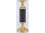 Casa Padrino Candeliere In Ottone Oro/Nero Ø 11 X H. 30 Cm - Accessori Per Hotel E Ristoranti