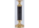 Casa Padrino Candeliere In Ottone Oro/Nero Ø 12 X H. 36 Cm - Accessori Per Alberghi E Ristoranti