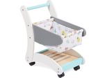 Carrello Della Spesa In Legno Per Bambini Howa 'Funny' Bianco / Grigio / Turchese 48822