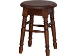 Casa Padrino Sgabello In Stile Country Marrone 35 X 35 X H. 45 Cm - Sgabello In Legno Massiccio In Stile Country