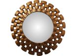 Casa Padrino Specchio Da Parete Barocco Rotondo Oro Antico Diametro 78 Cm Circa - Specchio Effetto Antico