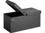 Casaria® Cassapanca Contenitore Con Coperchio Pieghevole 80X40X40Cm Pouf 131 L Scatola Portaoggetti Panca Box Salvaspazio Sedile Poggiapiedi