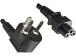 Microconnect PE120830 Cavo Di Alimentazione Nero Da 3 M Con Spina Di Rete Tipo K C5 (PE120830)