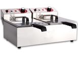 Beeketal Gastronomie Friteuse Fritteuse 230V, Fritteuse BTF/BWF:BTF20a - 9 + 9 L ohne Ablaufhahn