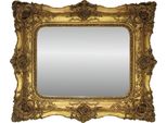 Casa Padrino Specchio Barocco Oro Antico Con Doppia Cornice - 120 X 105 Cm - Nobile E Magnifico Specchio Da Parete