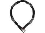 Abus Catena 6806K - Lucchetto Per Bicicletta Leggero In Acciaio Temprato Con Tubo In Tessuto Alla Moda - Livello Di Sicurezza Abus 6 - 110 Cm - Nero