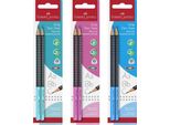 Faber-Castell 517093 Matita FABER-CASTELL Grip 2001 Two Tone, Cartoncino Blisterato